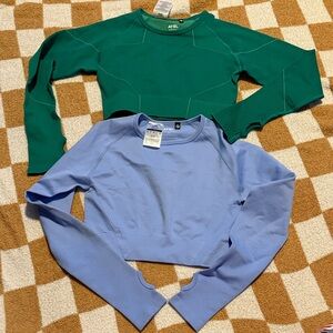 AYBL Blue and Green Crop Tops
